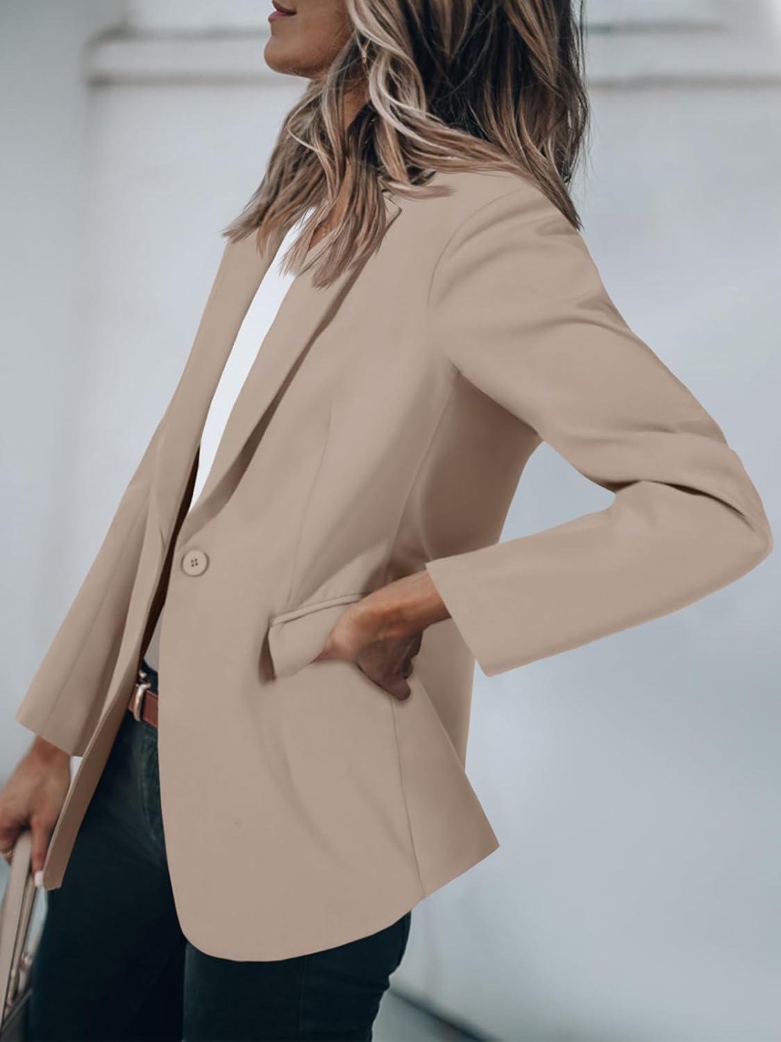 Cicy Bell Womens Casual Blazers Open Front Long Sleeve Work Office Suit Jackets Blazer - Image 4