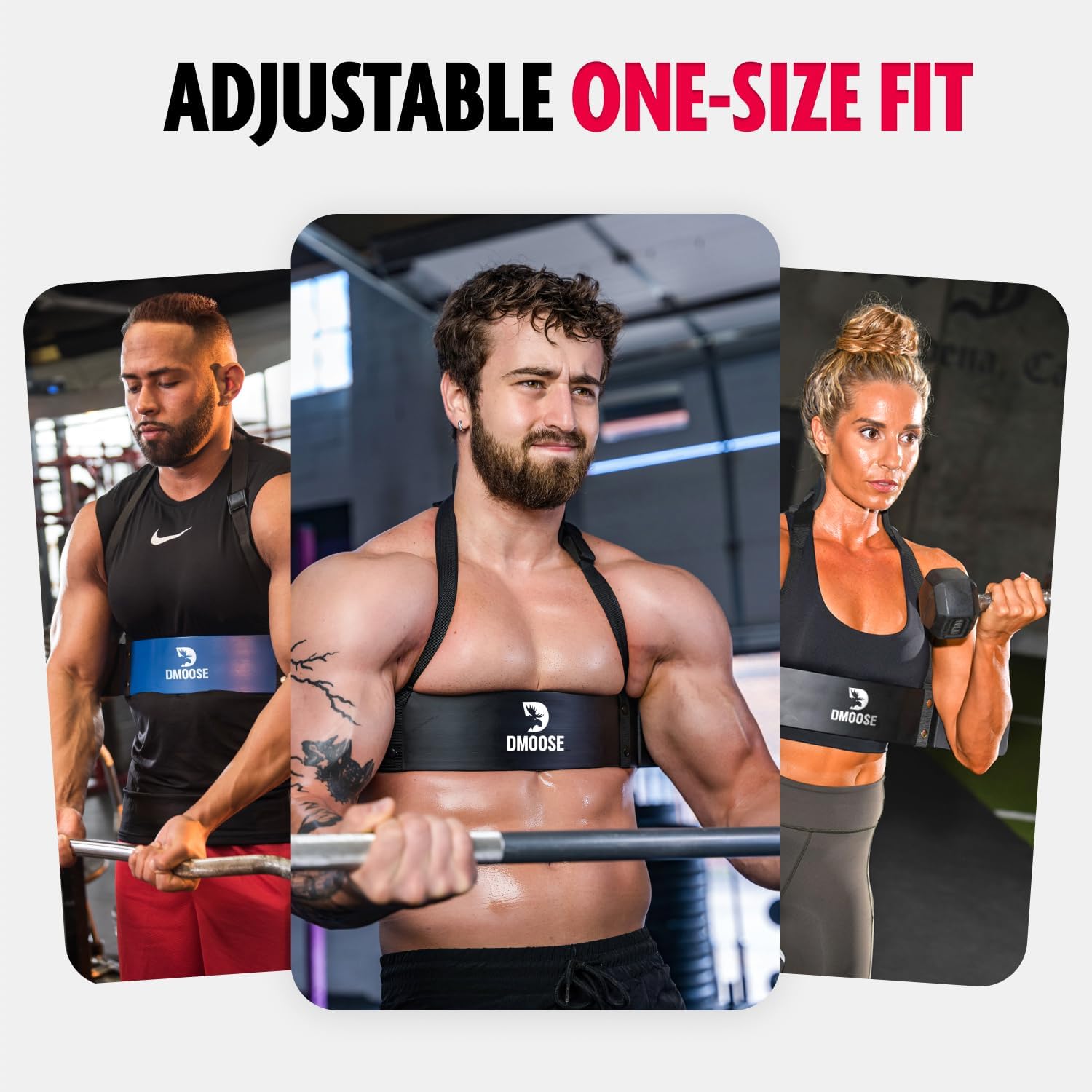 DMoose Fitness Arm Blaster for Biceps & Triceps, Premium Neck Padding Support with Adjustable Straps, Bicep Blaster for Strength Training, Biceps Workout Equipment - Image 7