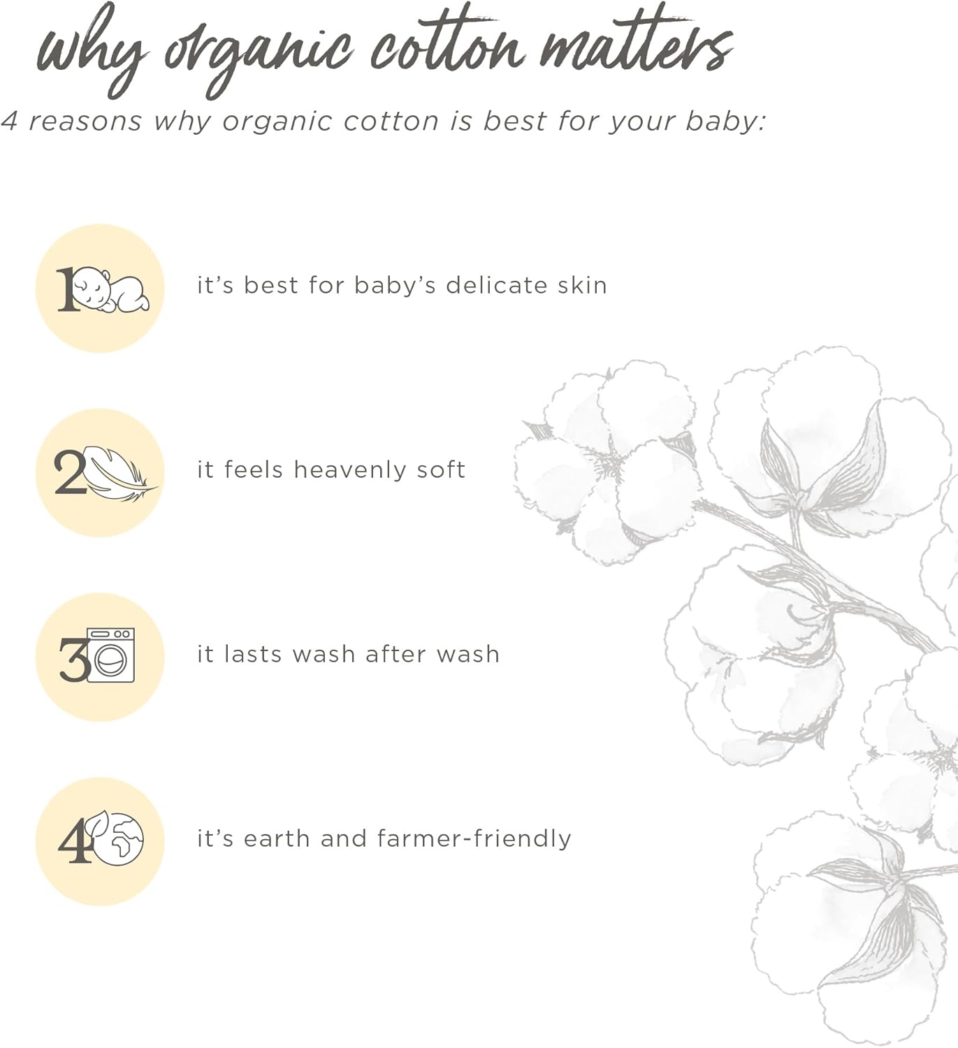 Burt's Bees Baby Baby Girls' Organic Cotton Zip-Front Non-Slip Footed Sleeper Pajamas - Image 5