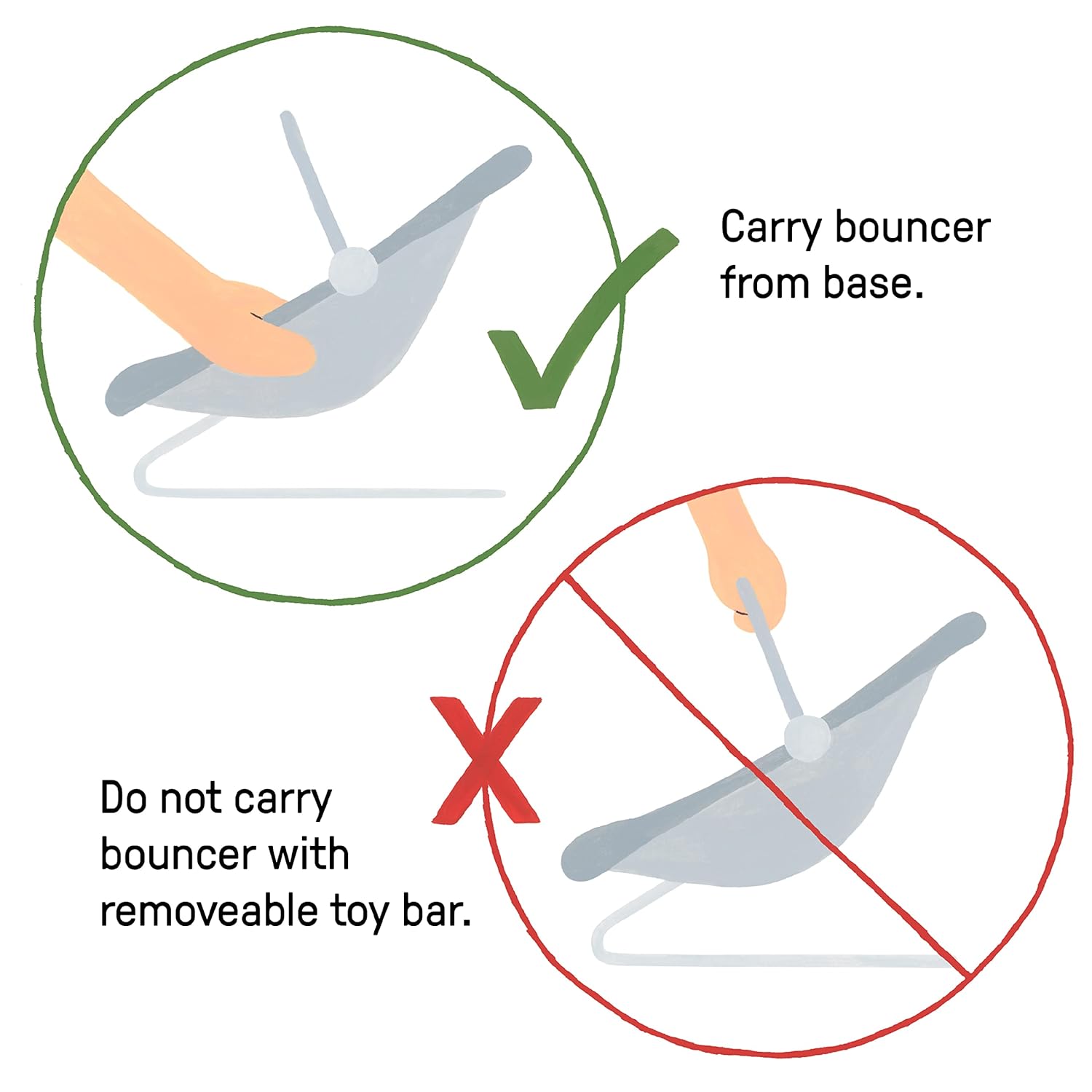 Ingenuity InLighten Baby Bouncer Infant Seat with Light Up -Toy Bar, Vibrations, Tummy Time Pillow & Sounds, 0-6 Months Up to 20 lbs (Twinkle Tails Bunny) - Image 8