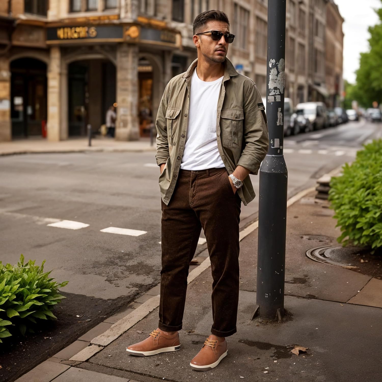 Jousen Men's Fashion Sneakers Classic Retro Casual Shoes for Men Breathable Business Dress Sneaker - Image 7