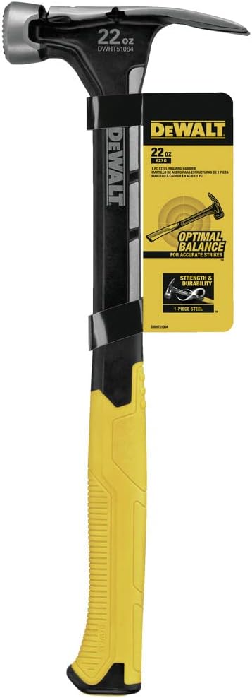 Dewalt 22 Oz. One-Piece Steel Milled Face Hammer - Image 6