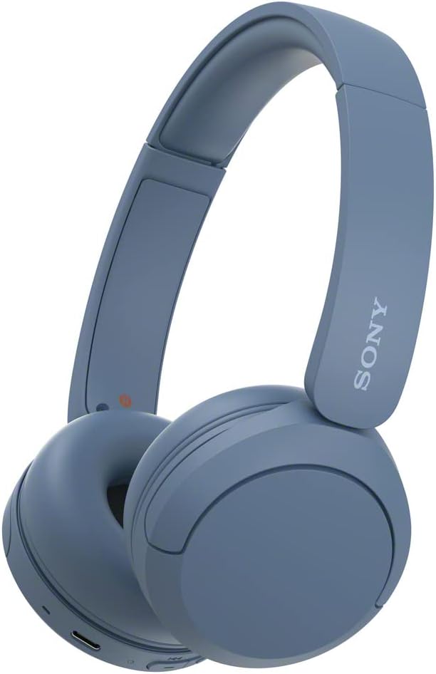 Sony WH-CH520 Wireless Headphones Bluetooth On-Ear Headset with Microphone, Blue - Image 2