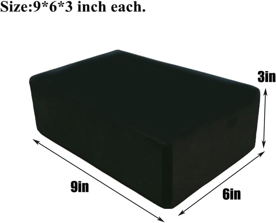 Yoga Blocks 2 Pack, Lightweight Premium EVA Foam Yoga Blocks, Non Slip Supportive Foam Blocks Yoga Prop Accessories for Yoga, Pilates, Stretching and Meditation, Women Men Yogi Yoga Beginners (2pc) - Image 5
