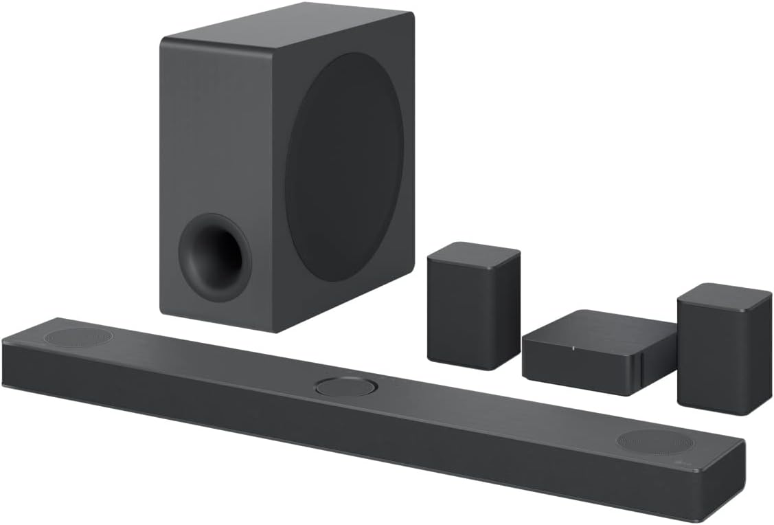 LG S80QR 5.1.3ch Sound bar with 4ch Rear Speakers, Center Up-Firing, Dolby Atmos DTS:X, Works with Airplay2, Spotify HiFi, Alexa, High-Res Audio, Synergy TV, Meridian - Image 2