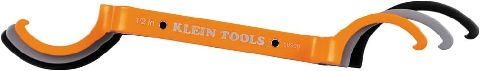 Klein Tools 50900R Conduit Lockout Wrench Set, Tighten and Loosen Locknuts in Tight Spaces, 1/2, 3/4 and 1-Inch, Offset Bends, 3-Piece - Image 12