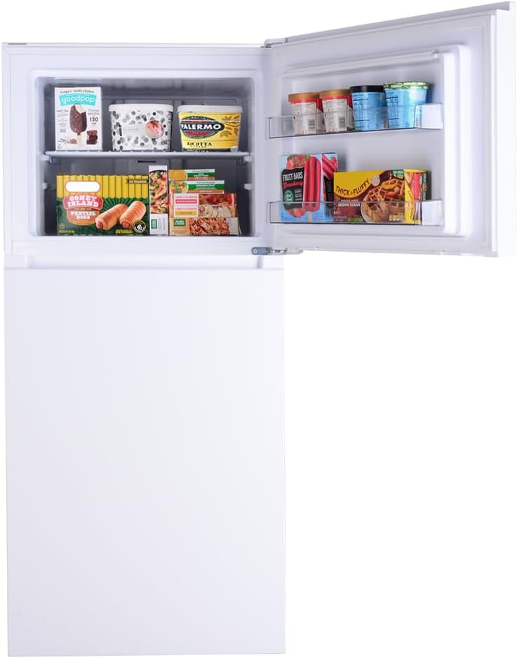 Kenmore 30 in. 18.2 cu. ft. Capacity Refrigerator/Freezer with Adjustable Glass Shelving, Humidity Control Crispers, Gallon Door Bins, ENERGY STAR Certified, White - Image 5