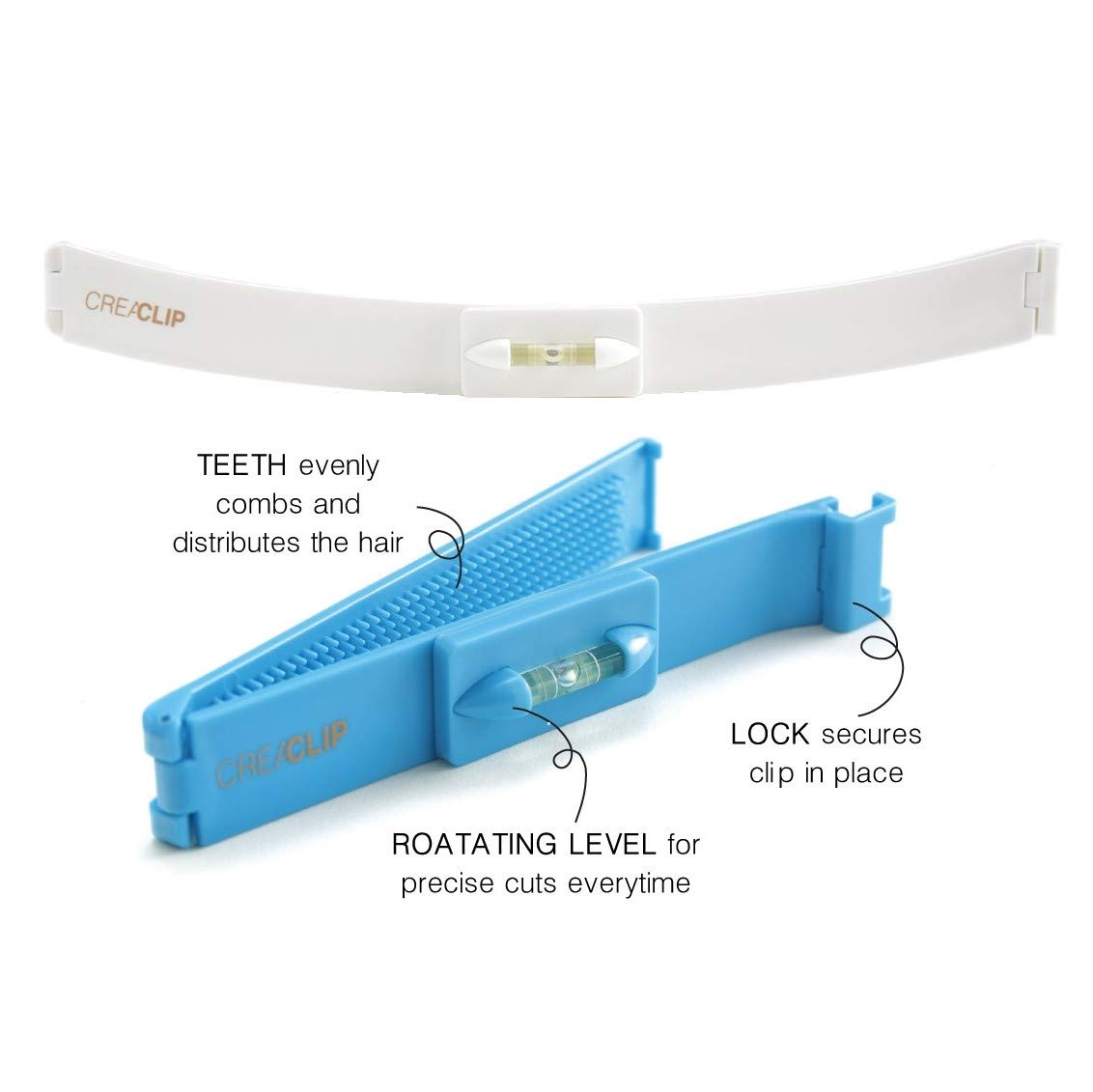 Original CreaClip Set Hair Cutting Tool - As Seen on Shark Tank - DIY Home Hair Cutting Clips for Bangs, Layers, and Split Ends, Hair Cutting Guide (Set of 2) - Image 5