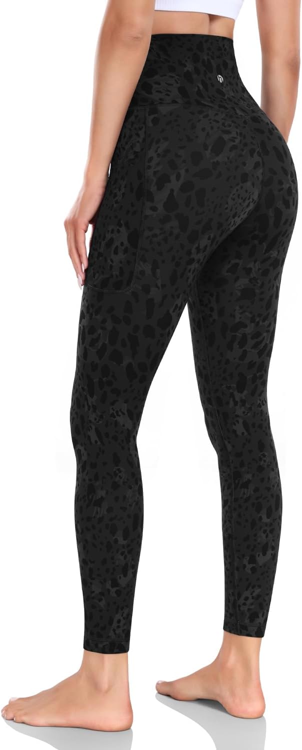 HeyNuts Workout Pro/Yoga Pro 7/8 Leggings with Side Pockets for Women, High Waisted Tummy Control Compression Pants 25'' - Image 5