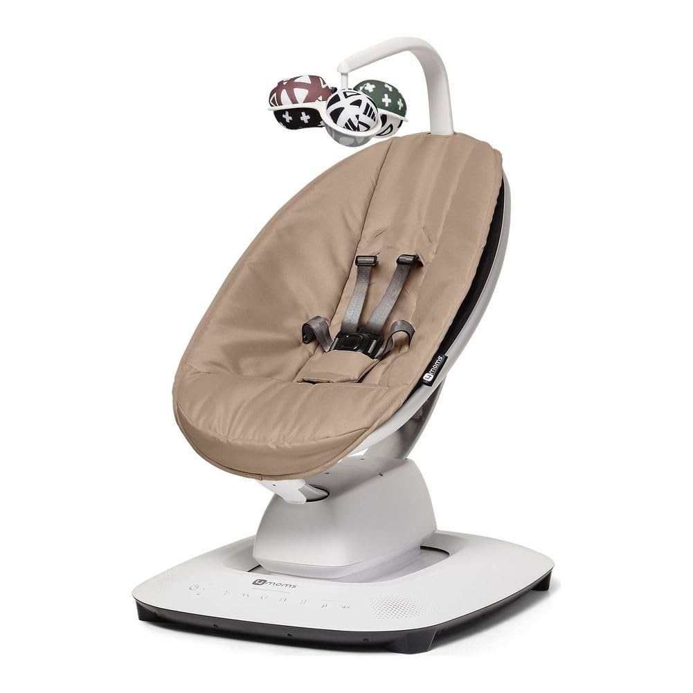 4moms MamaRoo Multi-Motion Baby Swing, Bluetooth Enabled with 5 Unique Motions, Sandstone - Image 2