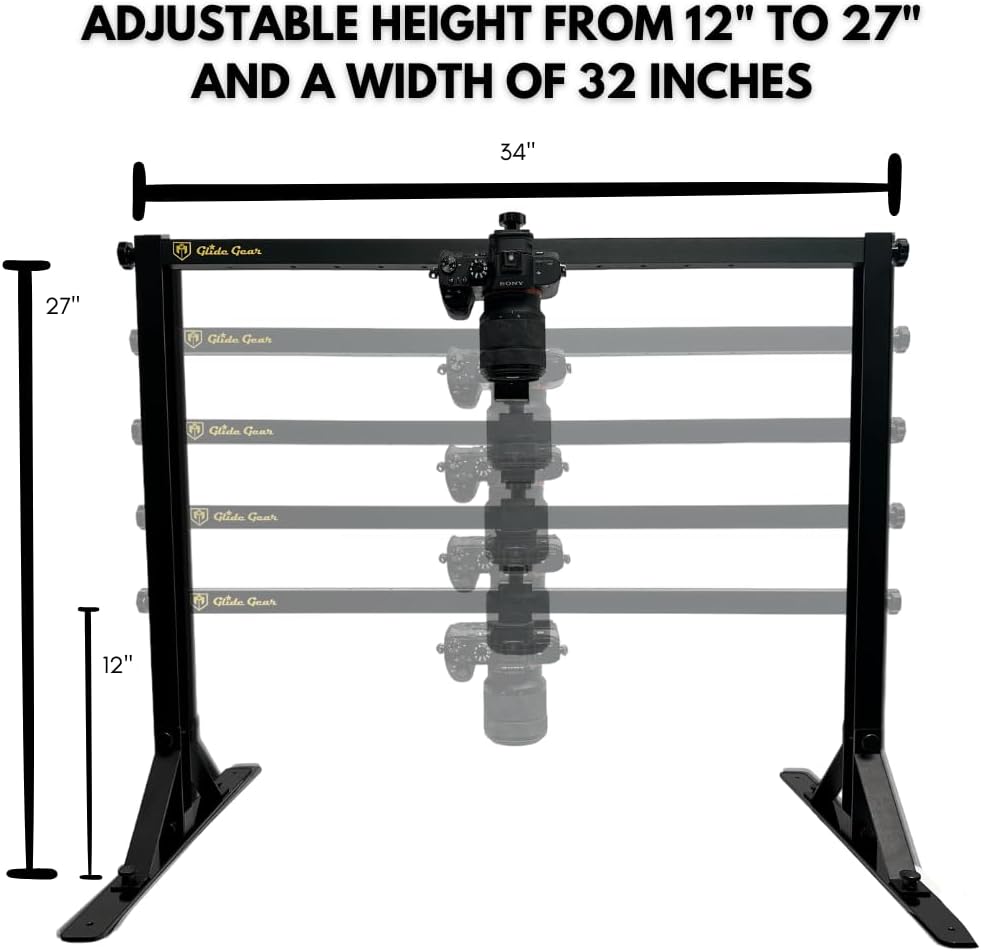 Glide Gear OH100 Professional Metal Overhead Table Top Mount Stand Photography Studio DSLR Video Camera iPhone Top Down Platform - Image 4