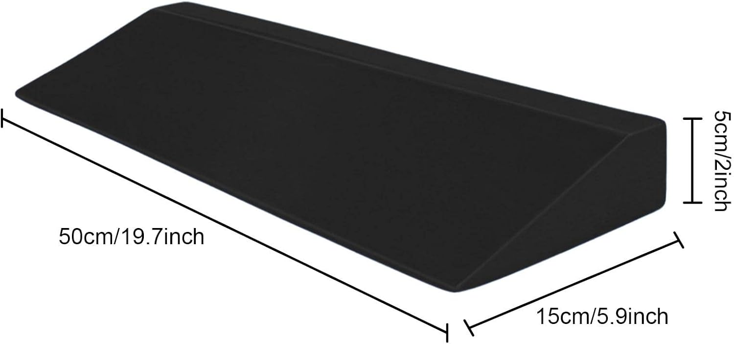 Yoga Foam Wedge Blocks, 19.7 Inch EVA Incline Stretch Wedge, Yoga Wedge for Wrist and Lower Back Support, Balance, Squat Block, Wrist Support, Pilates - Image 4