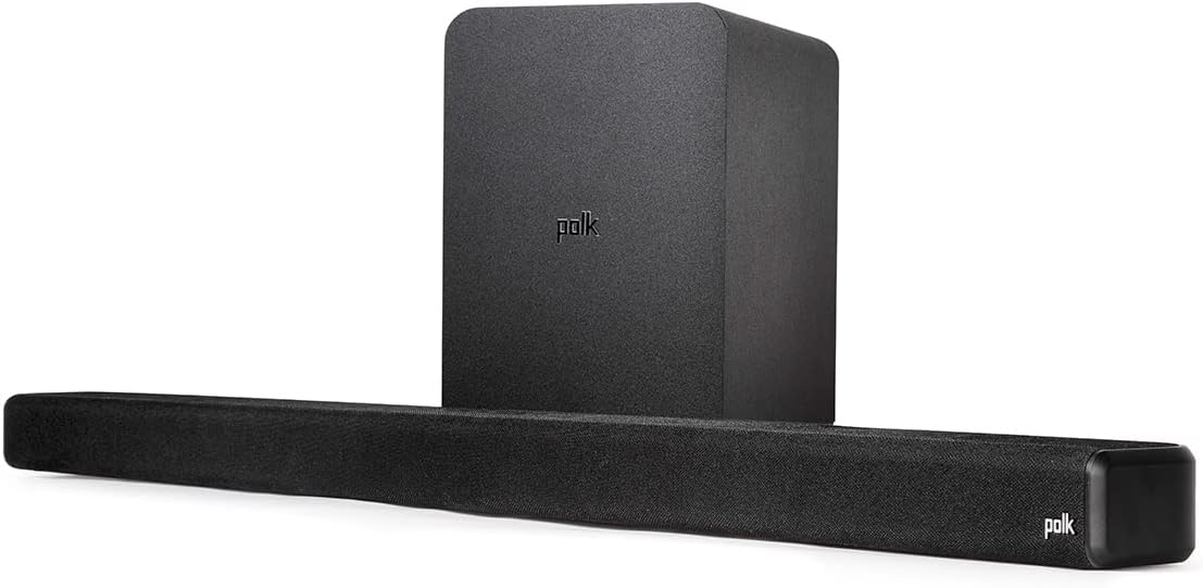 Polk Audio Signa S4 Sound Bar with Wireless Subwoofer - Dolby Atmos 3D Audio, Exclusive VoiceAdjust & BassAdjust Technology, HDMI eARC, Works with 8K, 4K & HD TVs, Bluetooth, Wireless Streaming - Image 5