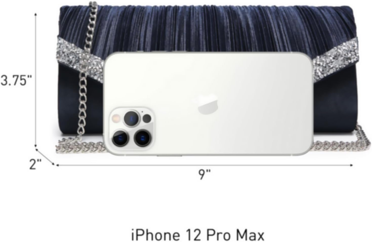 Dasein Clutch Purses for Women Evening Bags Formal Clutches with Rhinestones for Wedding Party Prom Dressy Purse - Image 5