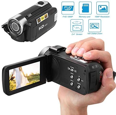Digital Camcorder, DH-90 16X Digital Zoom 2.7 Inch Colourful Display Screen, High Definition Camera Image Video Shooting Camcorder US Plug 110-240V - Image 3