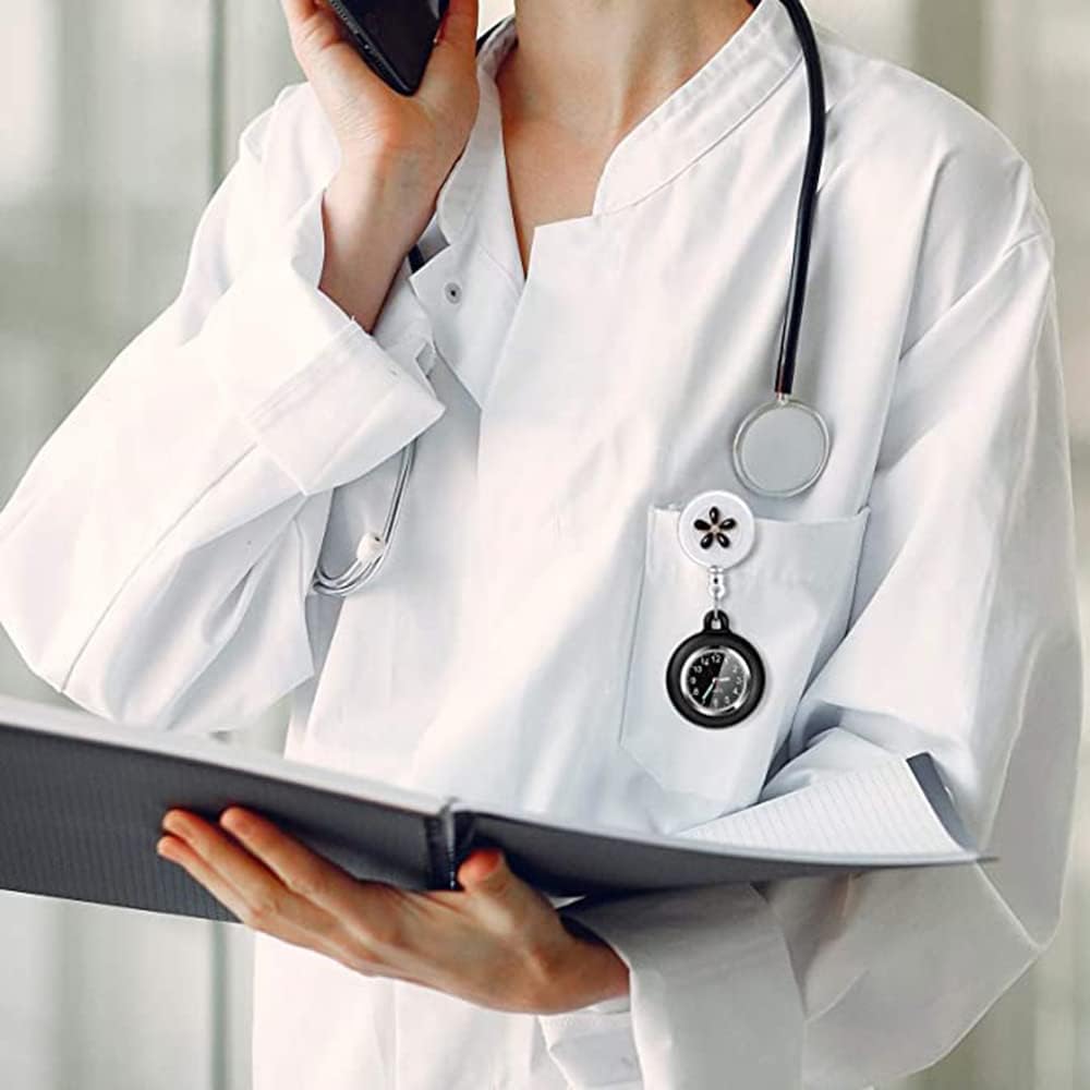 Nurse Watch Glow Pointer in The Dark,Nurse Fob Watch,Nursing Watch,Clip Watch,Lapel Watch,Nurse Fob Watch with Second Hand,Clip on Nursing Watch - Image 7