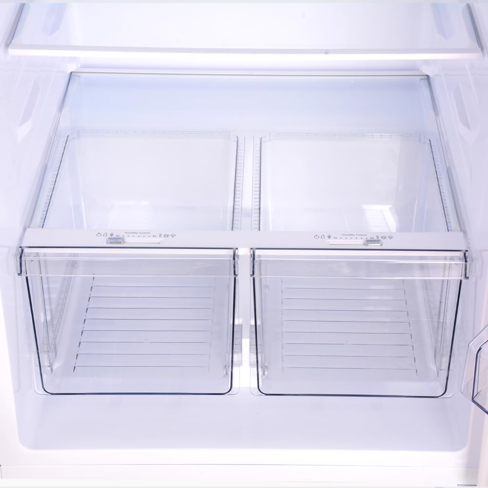 Kenmore 30 in. 18.2 cu. ft. Capacity Refrigerator/Freezer with Adjustable Glass Shelving, Humidity Control Crispers, Gallon Door Bins, ENERGY STAR Certified, White - Image 11