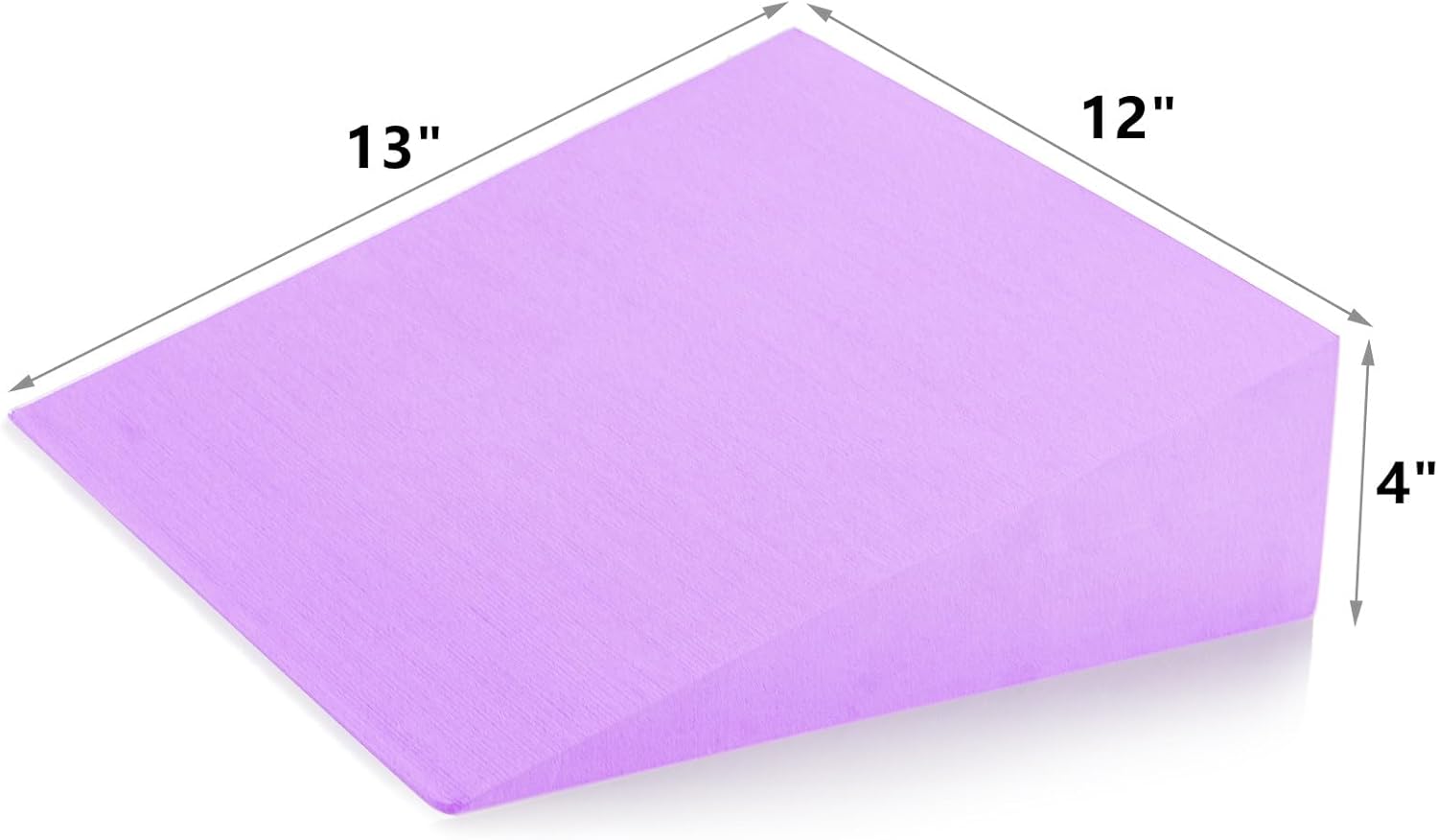 DEAYOU 2 Pack Yoga Foam Wedge, 13" EVA Foam Wedge Block for Exercise, Wrist Back Support (Purple) - Image 3
