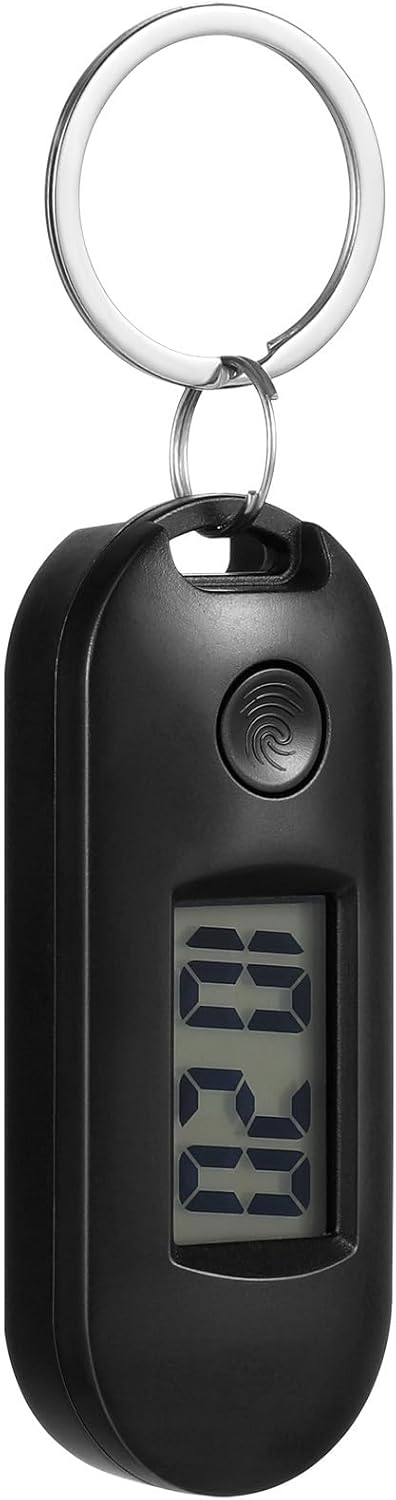 Digital Keychain Watch with Clip, Small Pocket Watch - Image 2