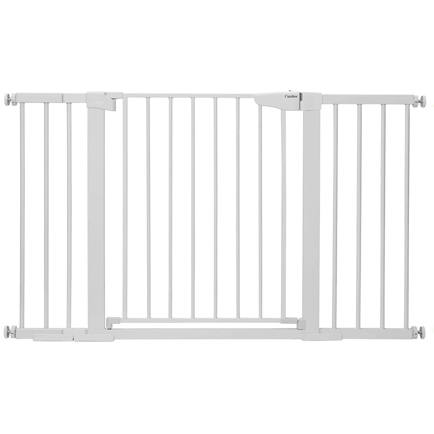 Cumbor 29.7-51.5" Baby Gate Extra Wide, Safety Dog Gate for Stairs, Easy Walk Thru Auto Close Pet Gates for The House, Doorways, Child Gate Includes 4 Wall Cups,White, Mom's Choice Awards Winner - Image 7