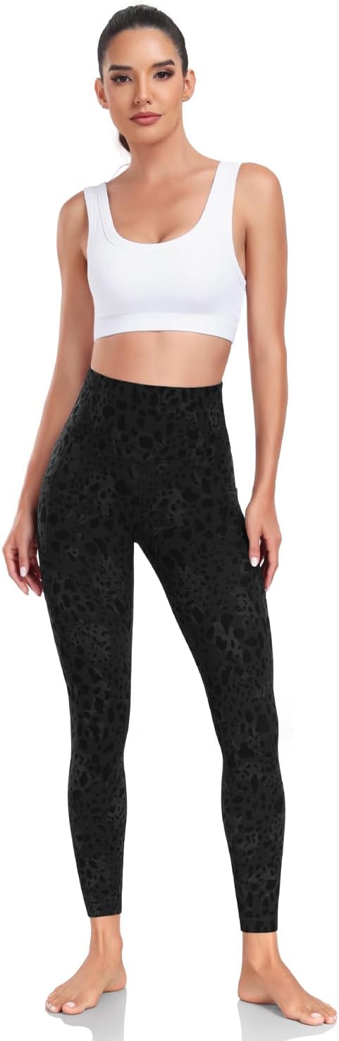 HeyNuts Workout Pro/Yoga Pro 7/8 Leggings with Side Pockets for Women, High Waisted Tummy Control Compression Pants 25'' - Image 3