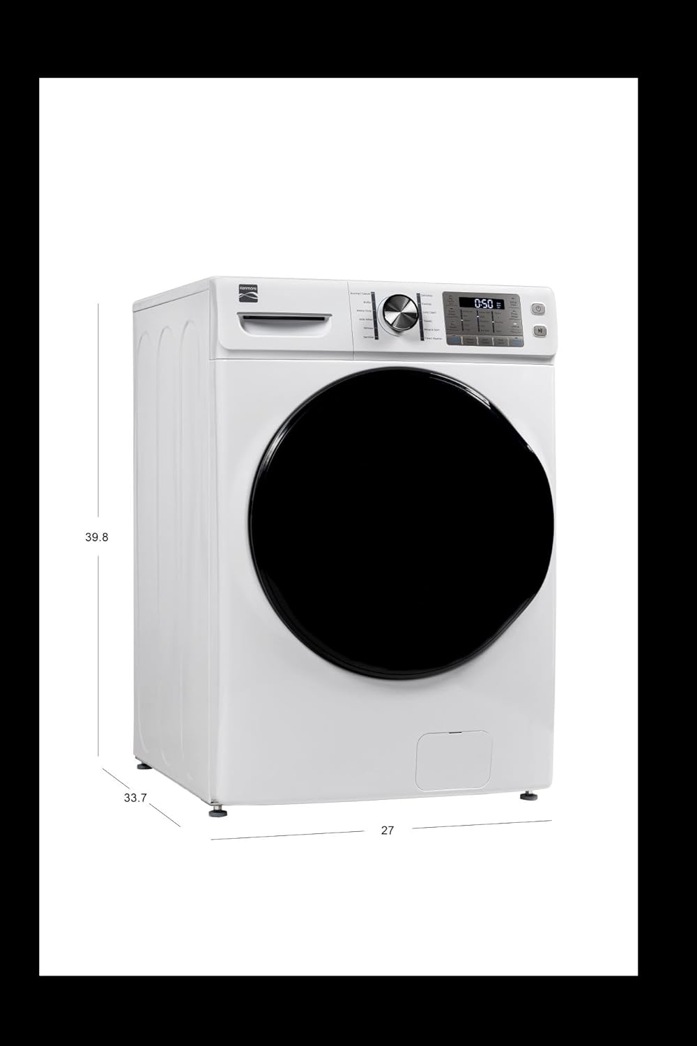 Kenmore 2642272 Front-Load Machine with Steam, Accela-Wash, Express Cycle, Energy Star Certified, 4.5 cu. ft. Total Capacity Washer, White - Image 6