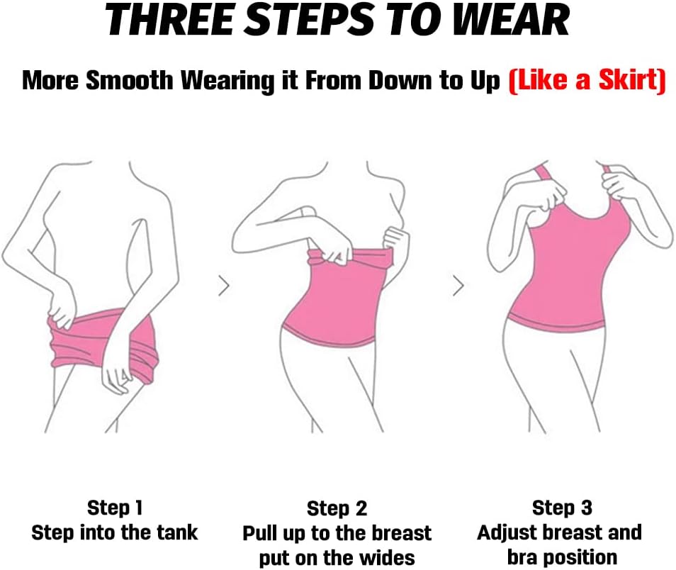 EUYZOU Women Tummy Control Shapewear Tank Tops Seamless Square Neck Compression Tops Slimming Body Shaper Camisole - Image 7