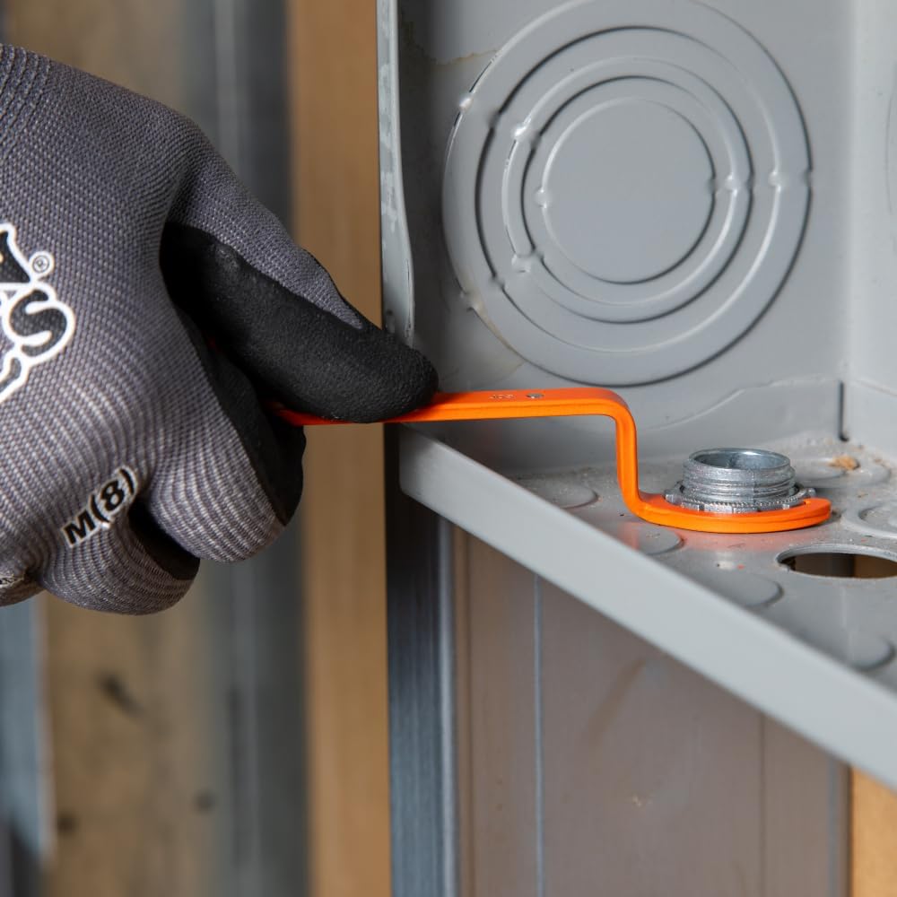 Klein Tools 50900R Conduit Lockout Wrench Set, Tighten and Loosen Locknuts in Tight Spaces, 1/2, 3/4 and 1-Inch, Offset Bends, 3-Piece - Image 6