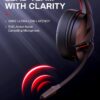 acer PS5 Headset | Non-Stop 100H Battery | Dynamic 50mm Drivers | Clear Voice Mic | Bluetooth5.3, 3.5mm | Gaming Headphones for PC, Meeting, Music, PS4 & Wireless Gaming Headset - Image 5