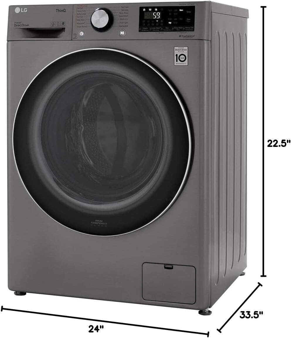 LG WM3555HVA COMBINATION WASHER ELECTRIC DRYER - Image 10