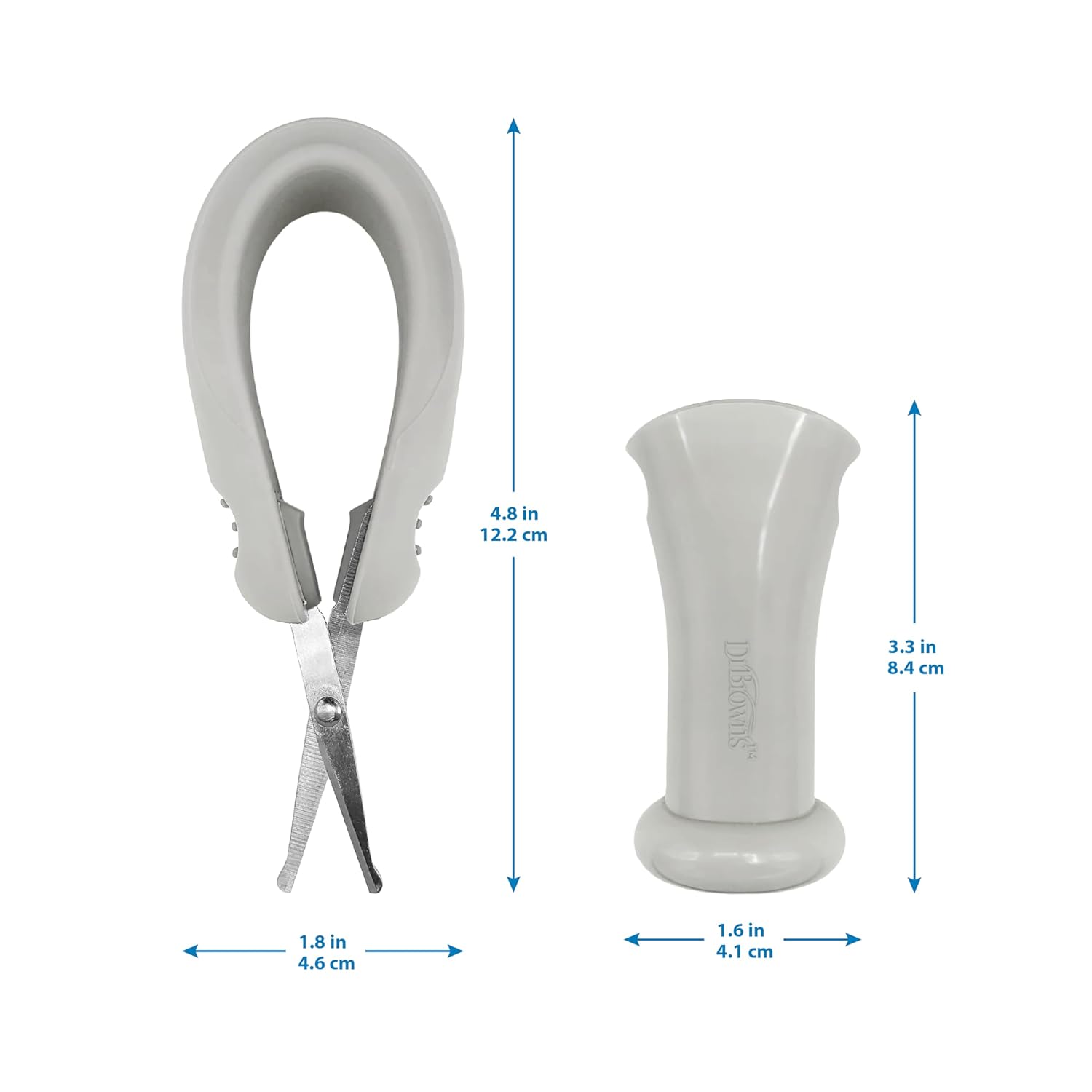 Dr. Brown's Baby Care Essentials Kit, Nail Scissors with Case, Nasal Aspirator, Cradle Cap Brush and Comb, BPA Free - Image 16