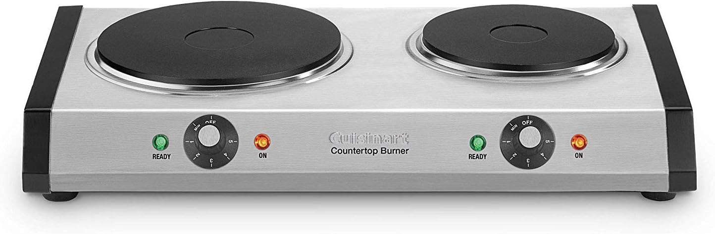 Cuisinart Countertop, Double Burner, Silver - Image 2