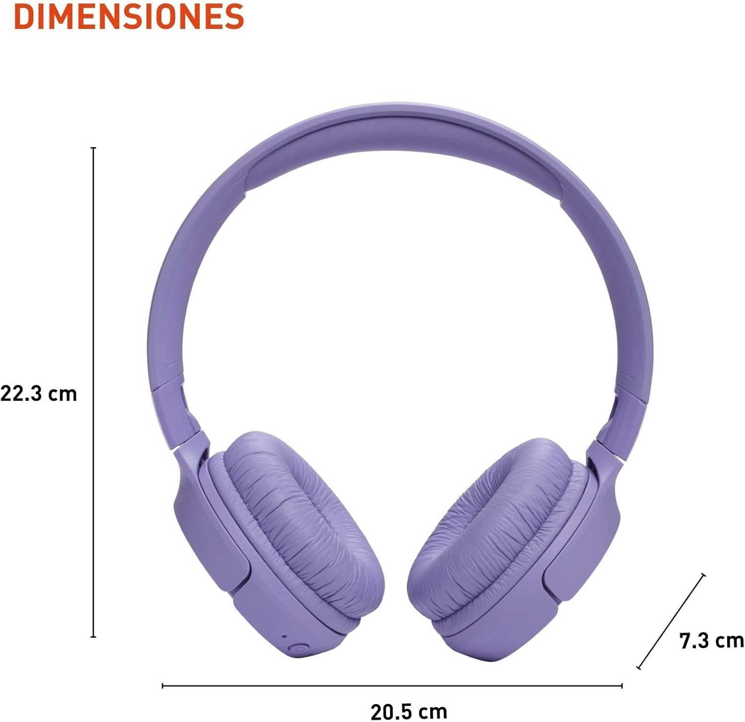 JBL Tune 520BT - Wireless On-Ear Headphones, Up to 57H Battery Life and Speed Charge, Lightweight, Comfortable and Foldable Design, Hands-Free Calls with Voice Aware (Purple) - Image 4