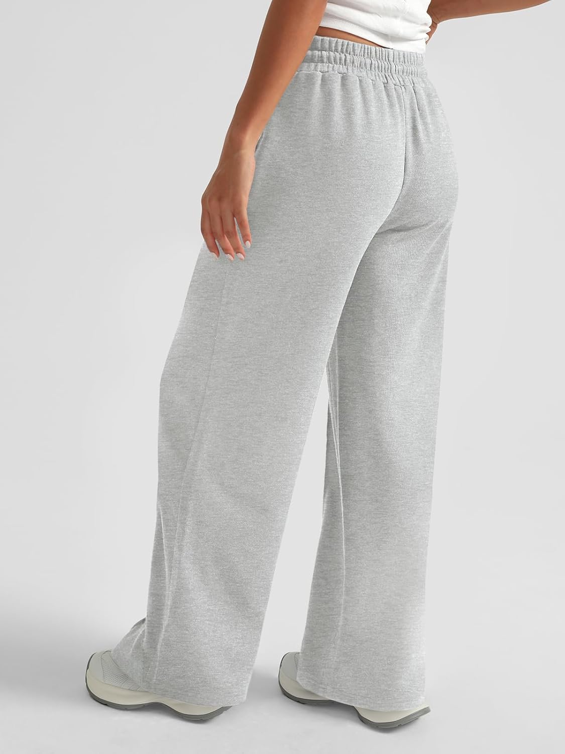AUTOMET Womens Wide Leg Sweatpants High Waisted Baggy Pants Drawstring Athletic Joggers - Image 5