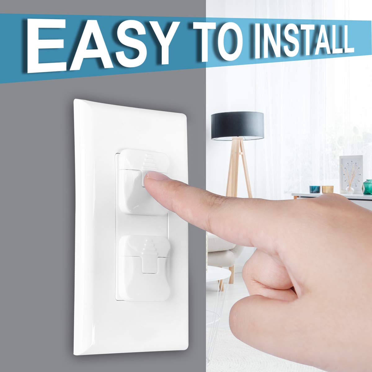 Outlet Covers Babepai 38-Pack White Child Proof Electrical Protector Safety Improved Baby Safety Plug Covers - Image 8