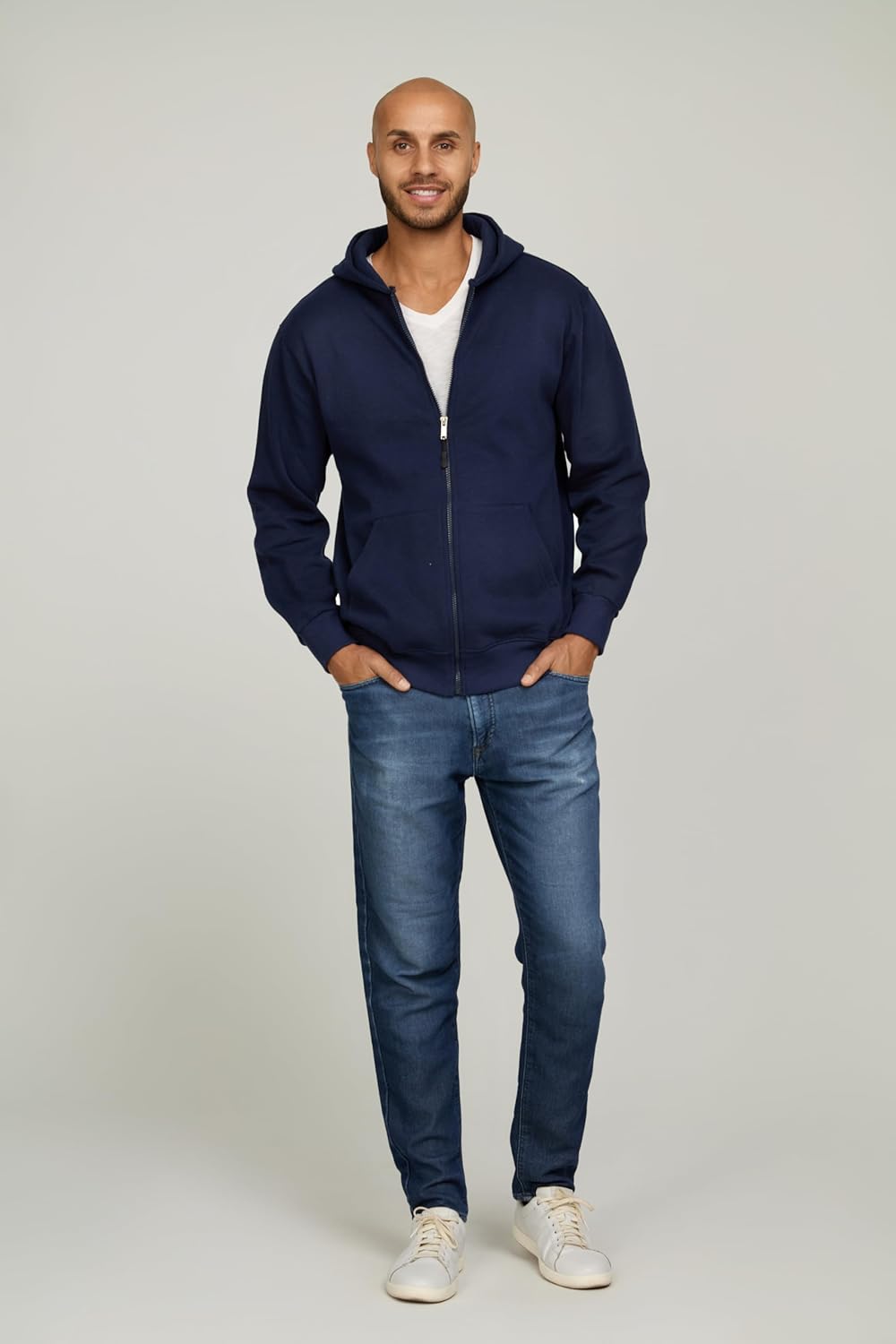 PURE CHAMP 3 Pack Fleece Hoodies for Men Long Sleeve Essentials Hoodie Cotton Active Athletic Workout Sweatshirts for Men - Image 3