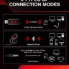 acer PS5 Headset | Non-Stop 100H Battery | Dynamic 50mm Drivers | Clear Voice Mic | Bluetooth5.3, 3.5mm | Gaming Headphones for PC, Meeting, Music, PS4 & Wireless Gaming Headset - Image 9