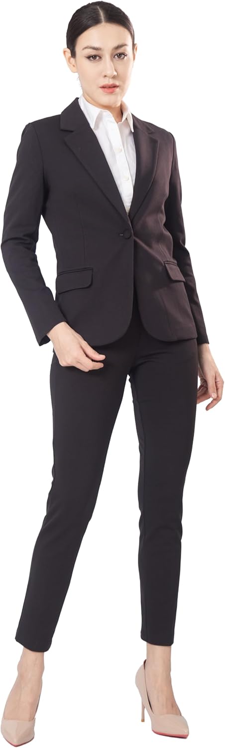 Marycrafts Women's Business Blazer Pant Suit Set for Work - Image 6