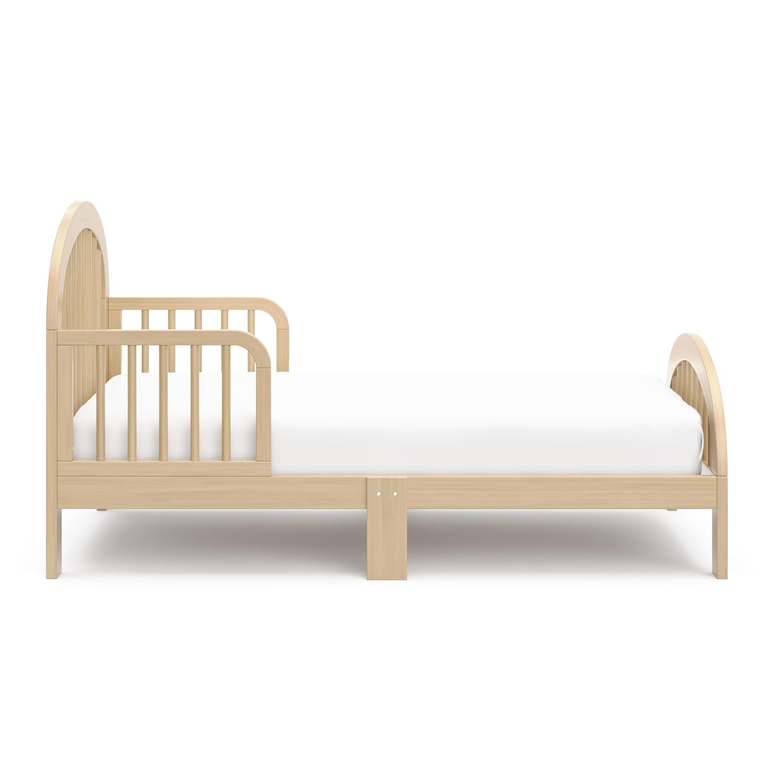 Graco Olivia Toddler Bed (Driftwood) - GREENGUARD Gold Certified, Includes Toddler Safety Guardrails, Fits Standard Crib & Toddler Mattress, Stylish Arched Design - Image 8