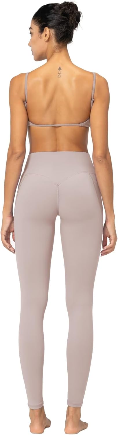 Sunzfly Invisible Butt Scrunch Workout Leggings with Pockets for Women, No Front Seam Gym Yoga Pants with Tummy Control - Image 6