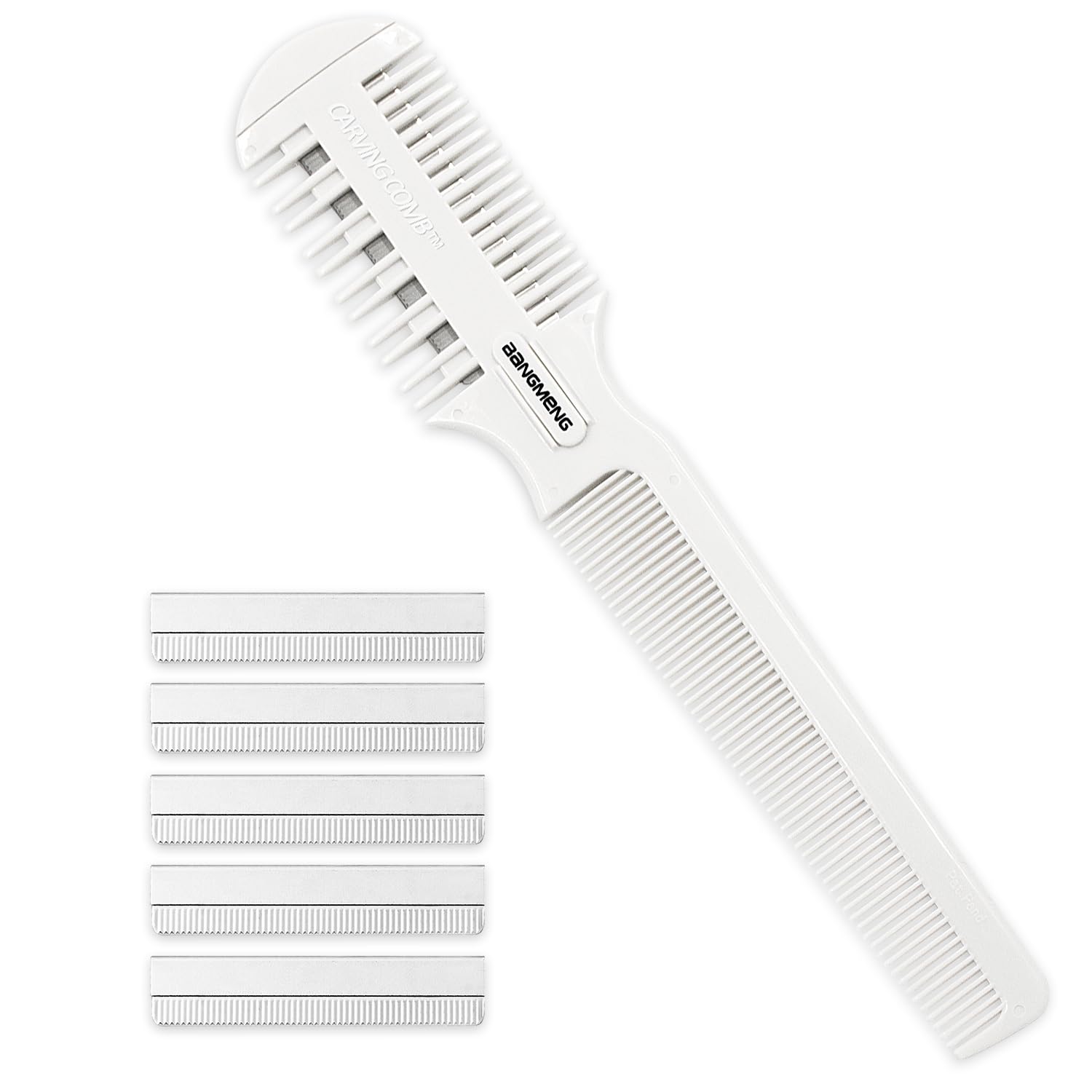 Hair Cutter Comb, Shaper Hair Razor Comb, Split Ends Hair Trimmer Styler, Double Edge Razor Blades for Thinning, Hair Cutting and Styling, Extra 5 Blades Included - Image 7