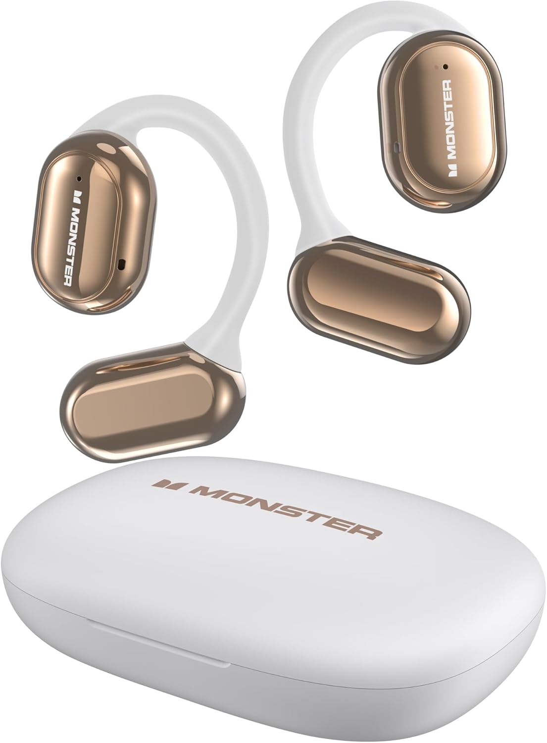 Monster Open Free AC100 Open Ear Bluetooth 5.3 Headphones, Wireless Earbuds with Earhooks, Immersive Stereo Sound by 16mm Large Driver, Clear Calls, 30H Playtime, Waterproof Sport Earbuds for Running - Image 2