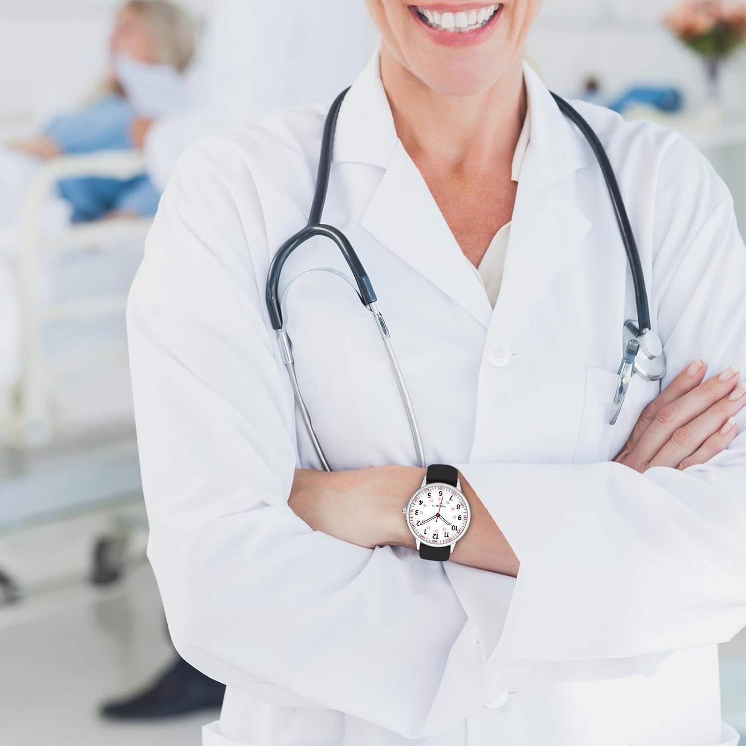 Nurse Watch for Women Waterproof Analog Silicone Watch with Second Hand Nursing Watch - Image 6