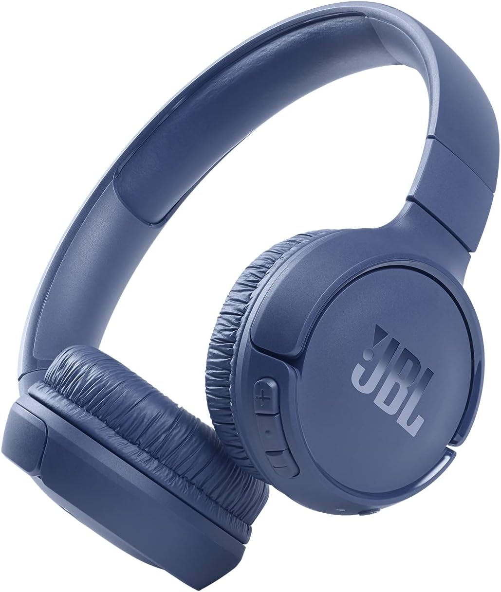 JBL Tune 510BT - Bluetooth headphones with up to 40 hours battery, microphone for call, foldable and comfortable, Android and iOs compatible (Blue) - Image 2