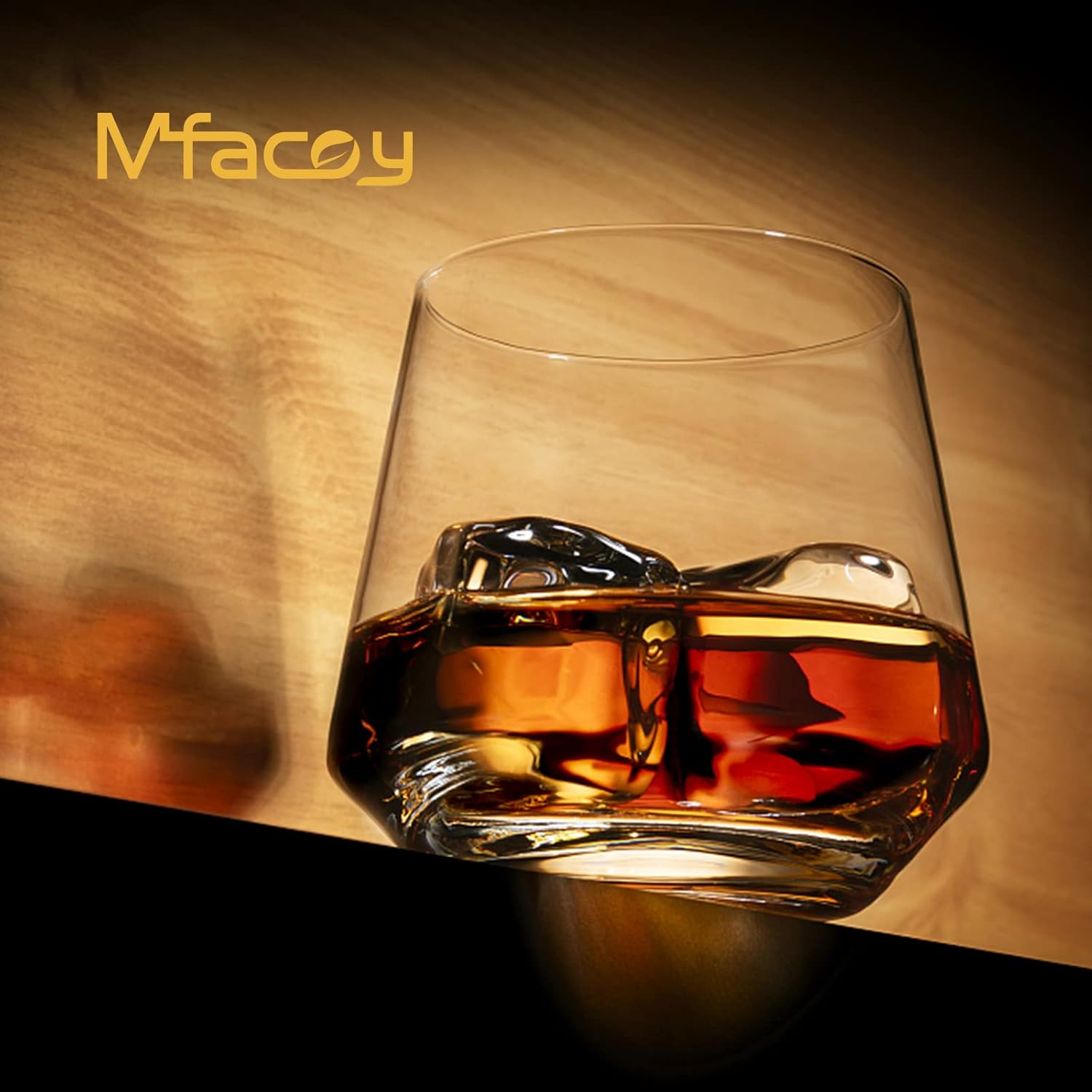 Mfacoy Drinking Glasses Set of 8-4 Tall Glass Cups 18 oz & 4 Short Stemless Wine Glasses 13 oz, Highball Glasses, Glassware Sets for Cocktail, Beer, Wine, Whiskey, Water & Juice Drinkware - Image 3
