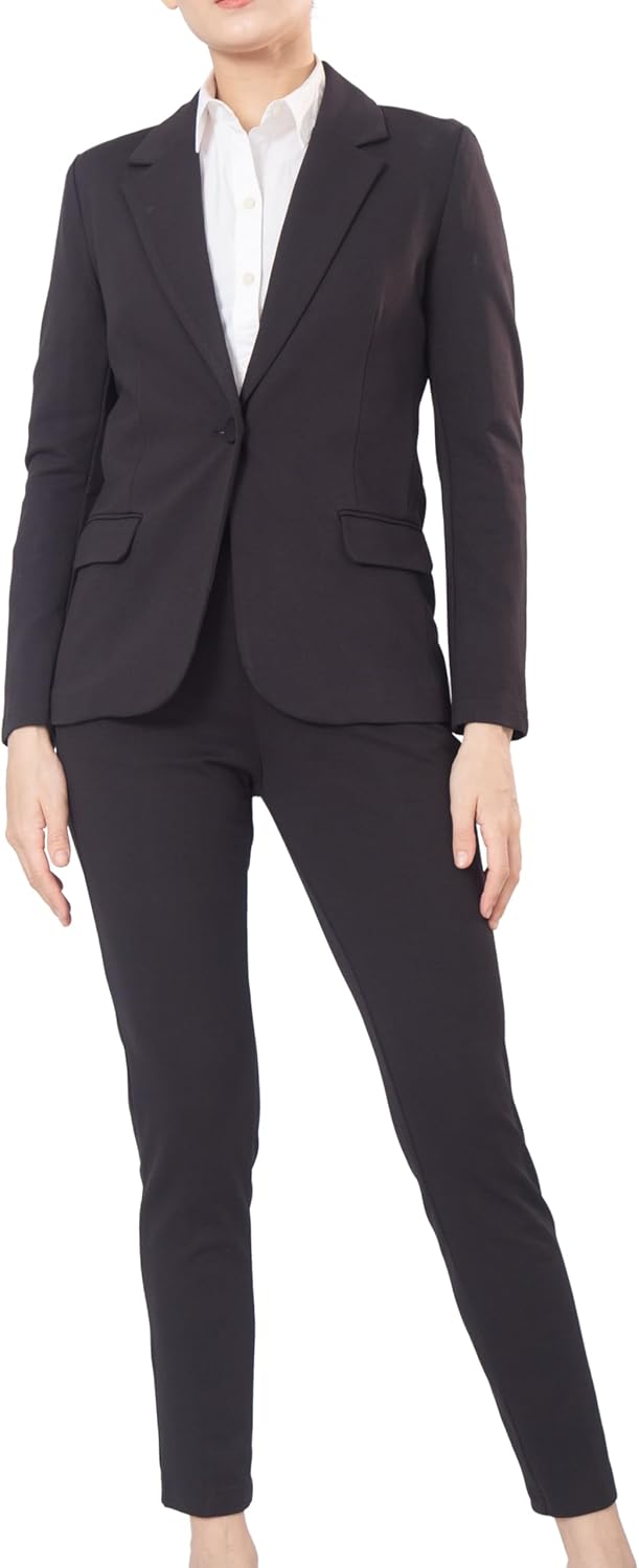 Marycrafts Women's Business Blazer Pant Suit Set for Work - Image 2