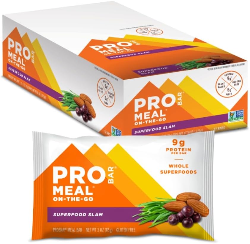 PROBAR - MEAL Bar, Superfood Slam, Non-GMO, Gluten-Free, Healthy, Plant-Based, Whole-Food Ingredients, Natural Energy (12 Count) - Image 2