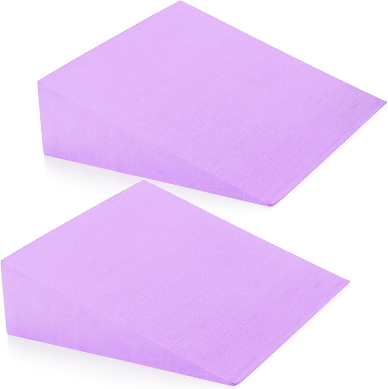 DEAYOU 2 Pack Yoga Foam Wedge, 13" EVA Foam Wedge Block for Exercise, Wrist Back Support (Purple) - Image 2