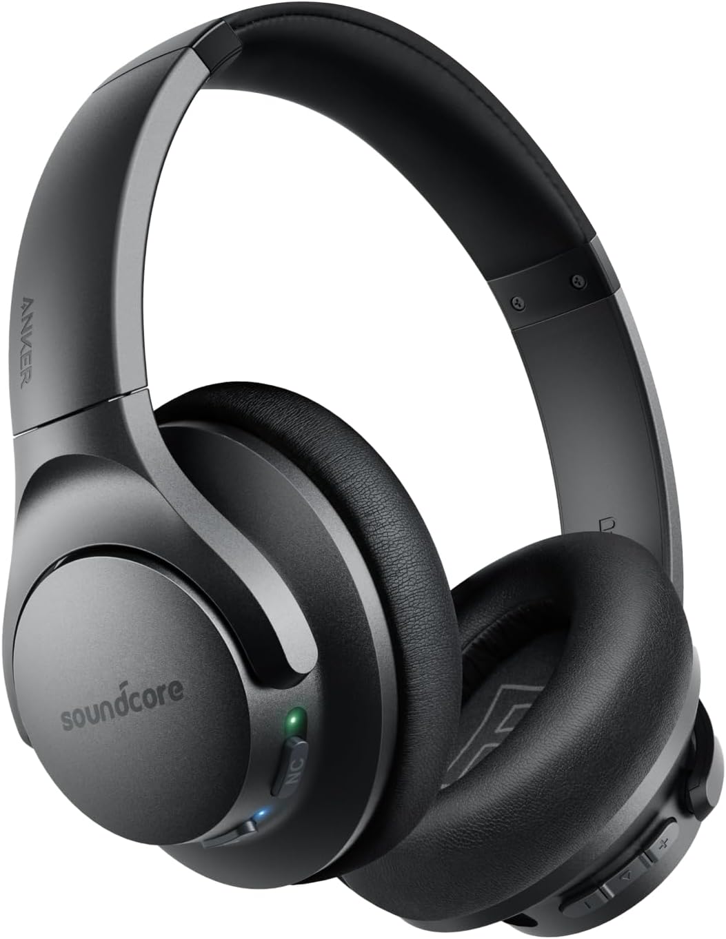 Soundcore Anker Life Q20 Hybrid Active Noise Cancelling Headphones, Wireless Over Ear Bluetooth Headphones, 60H Playtime, Hi-Res Audio, Deep Bass, Memory Foam Ear Cups, Travel, Office, USB-C Charging - Image 2