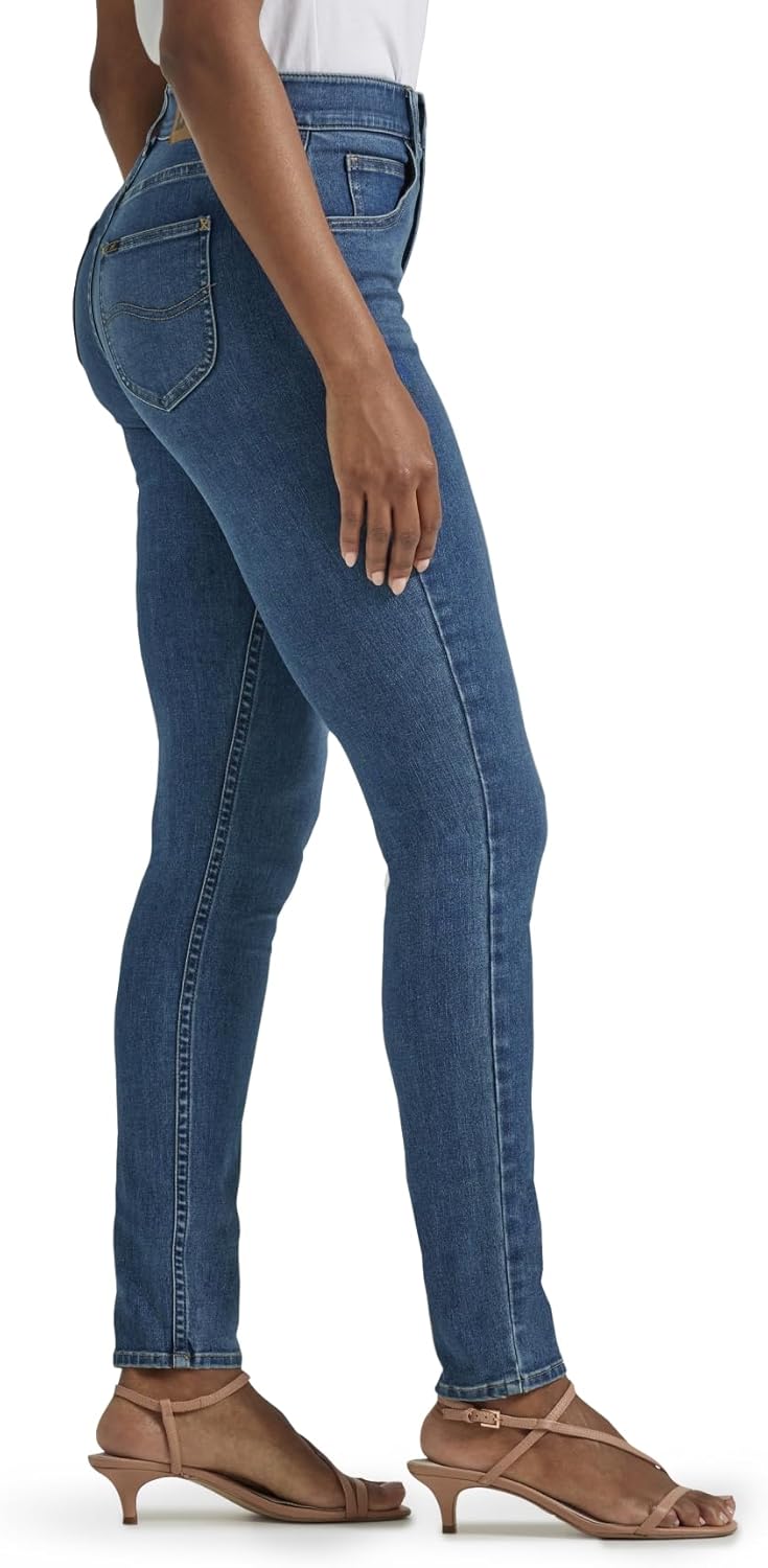 Lee Women's Ultra Lux Comfort with Flex Motion High Rise Skinny Jean - Image 3